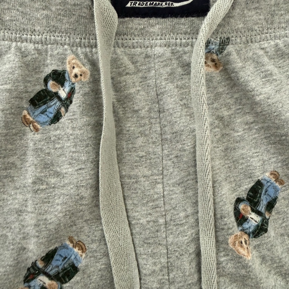 Polo by Ralph Lauren Heather Gray Pajama Pants with Bear Motif